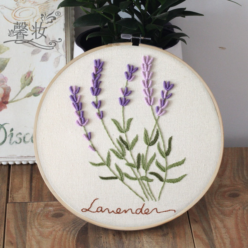 Embroidery Set/ Embroidery Kit Needlework/ DIY cross stitch set / Set Sulaman Tangan 刺绣DIY材料包/刺绣套件/新手刺绣材料包