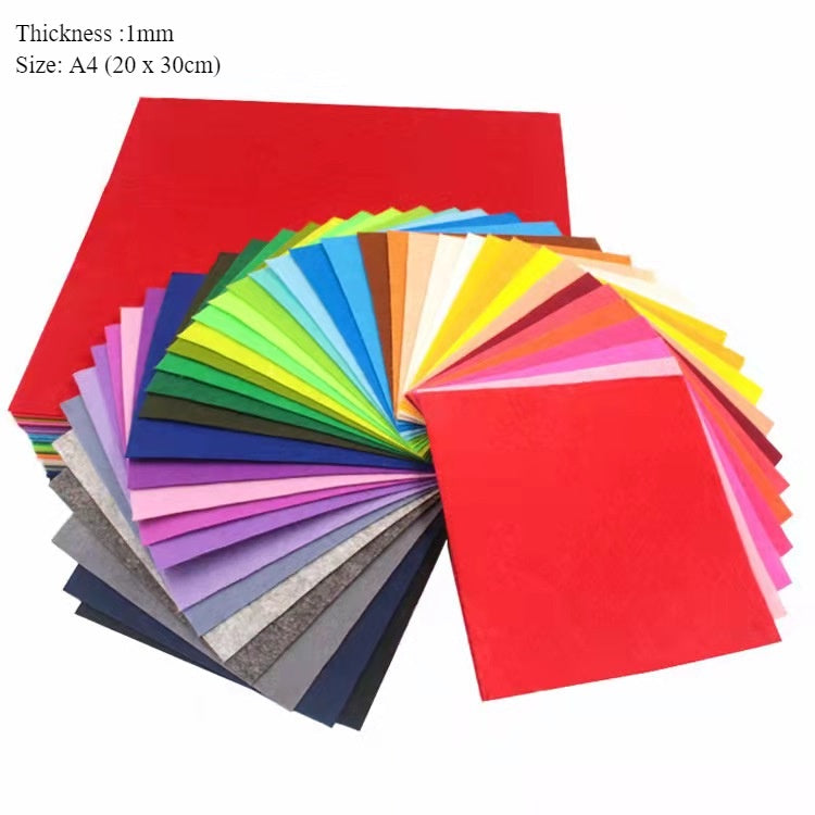 Felt Cloth/ Woven Fabric Cloth/ A4 Woven Sheet / Kain Felt / A4 不织布/ 毛毡布/ 手工专用不织布