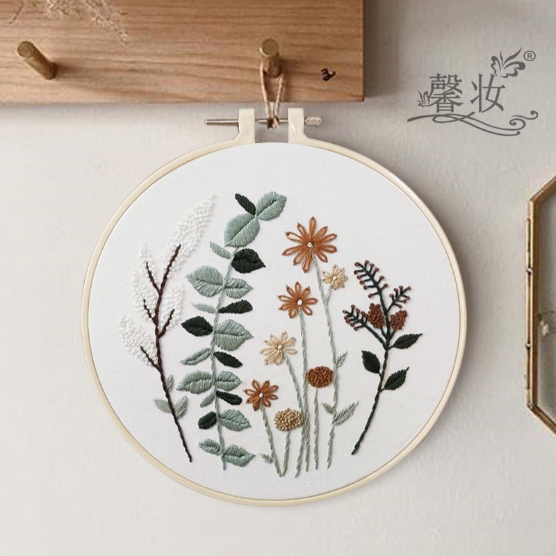 Embroidery Set/ Embroidery Kit Needlework/ DIY cross stitch set / Set Sulaman Tangan 刺绣DIY材料包/刺绣套件/新手刺绣材料包
