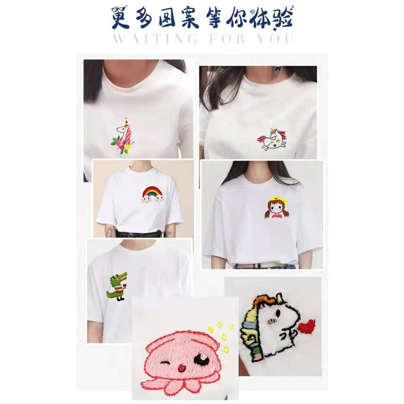 DIY - Embroidery Starter Kit with Tools - Full Set -Cross Stitch Kit- DIY Tools  手工刺绣diy材料包/ 新手小白刺绣基础套组