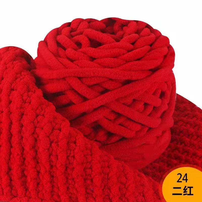 Benang Kait - 90 - 100g Microfiber Polyester Yarn - Crochet Yarn - Soft Knitting Thick Yarn- 冰条毛线- 粗毛线- 围巾毛线