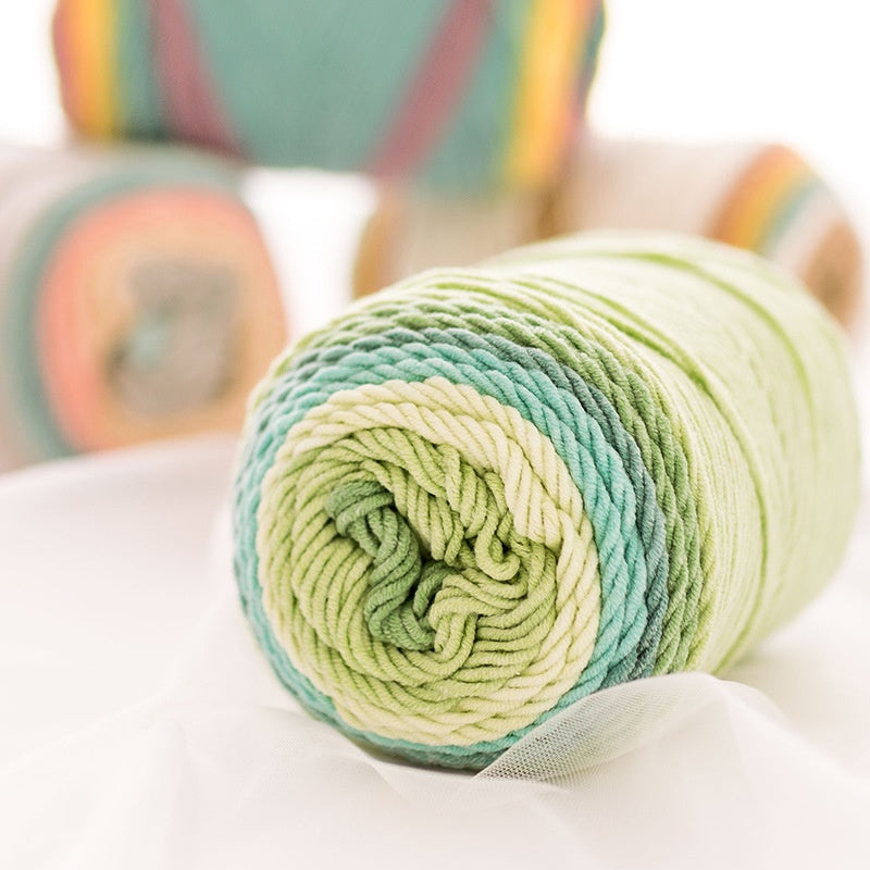 CLEARANCE - 5ply Milk Cotton Yarn/ Handmade DIY Knitting Wool/ Rainbow Yarn/ Benang Kait/ Crochet Yarn/ Knitting Yarn/ 五股牛奶纯色棉/ 针织
