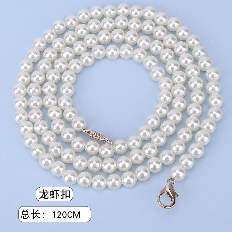 Bag Accessories- Bag Chain / Pearl Chain/ Pearl Bag Handle/ Bag Straps/ Shoulder Straps/  珍珠包包链条/包包肩带/单肩斜挎链条/ 珍珠包配件diy材料
