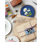 Embroidery Kit- Needlework for Beginner- Cross Stitch set/ DIY手工刺绣材料包- 初学者绣花套件小款