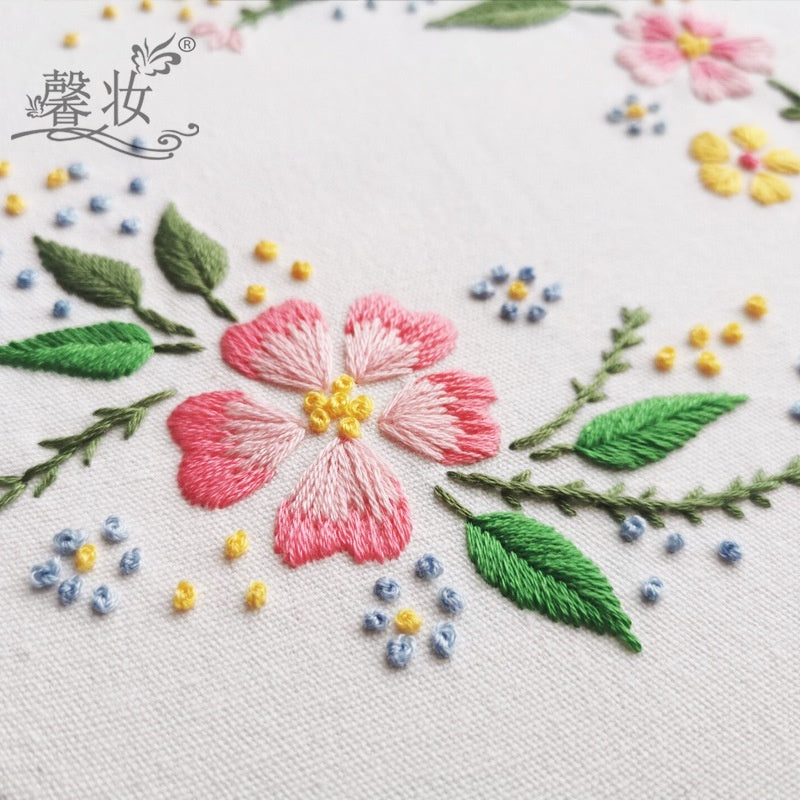 Embroidery Set/ Embroidery Kit Needlework/ DIY cross stitch set / Set Sulaman Tangan 刺绣DIY材料包/刺绣套件/新手刺绣材料包