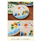 Embroidery Kit- Needlework for Beginner- Cross Stitch set/ DIY手工刺绣材料包- 仙鹤花草初学者绣花套件