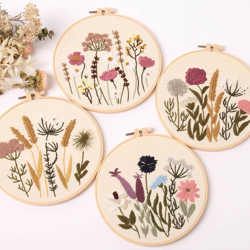 Embroidery Set/ Embroidery Kit Needlework/ DIY cross stitch set / Set Sulaman Tangan /刺绣DIY材料包/刺绣套件/新手刺绣材料包
