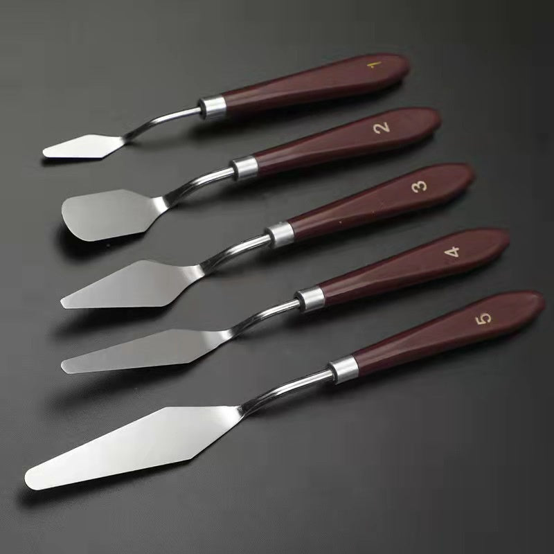 Artist Palette Knives Set/ Oil Pastel Scraper/ Oil Pastel Knives/ 油画颜料专用工具/ 刮刀/ 油画棒刮刀