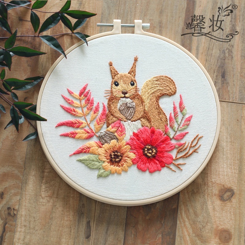 Embroidery Set/ Embroidery Kit Needlework/ DIY cross stitch set / Set Sulaman Tangan /刺绣DIY材料包/刺绣套件/新手刺绣材料包