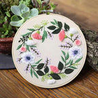 New Arrival- Embroidery Kit- Needlework for Beginner- Cross Stitch set/ DIY手工刺绣材料包- 复古花卉初学者绣花套件- 复古花卉十字绣挂画
