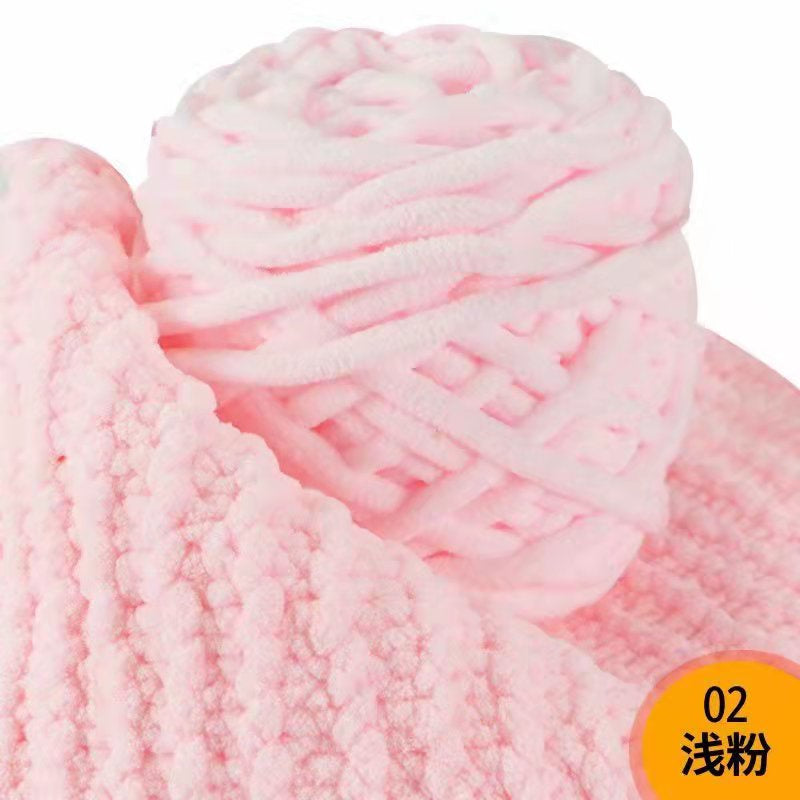 Benang Kait - 90 - 100g Microfiber Polyester Yarn - Crochet Yarn - Soft Knitting Thick Yarn- 冰条毛线- 粗毛线- 围巾毛线