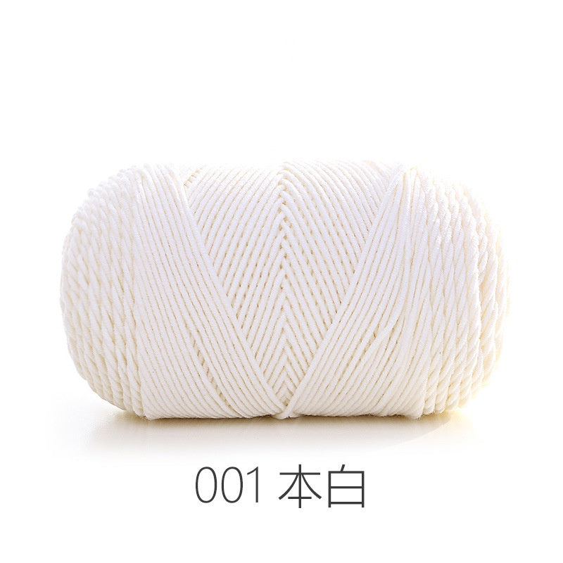 CLEARANCE - 5ply Milk Cotton Yarn/ Handmade DIY Knitting Wool/ Rainbow Yarn/ Benang Kait/ Crochet Yarn/ Knitting Yarn/ 五股牛奶纯色棉/ 针织