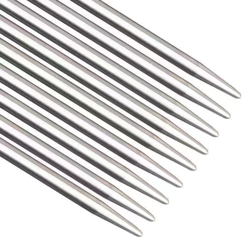 Stainless Steel Sweater Needle/ Straight Needle/ Knitting Needle/ Jarum Kait