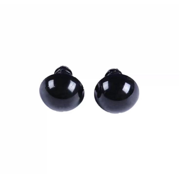 Screw Doll Eye/ Black Button Eyeball/ DIY Screw Eye/Mushroom Button/ 螺丝玩偶眼睛/娃娃动物眼睛扣/黑色螺丝扣子眼珠/蘑菇扣/ 娃娃眼睛