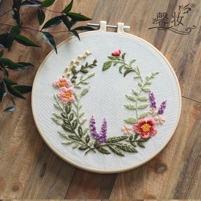 Embroidery Set/ Embroidery Kit Needlework/ DIY cross stitch set / Set Sulaman Tangan /刺绣DIY材料包/刺绣套件/新手刺绣材料包