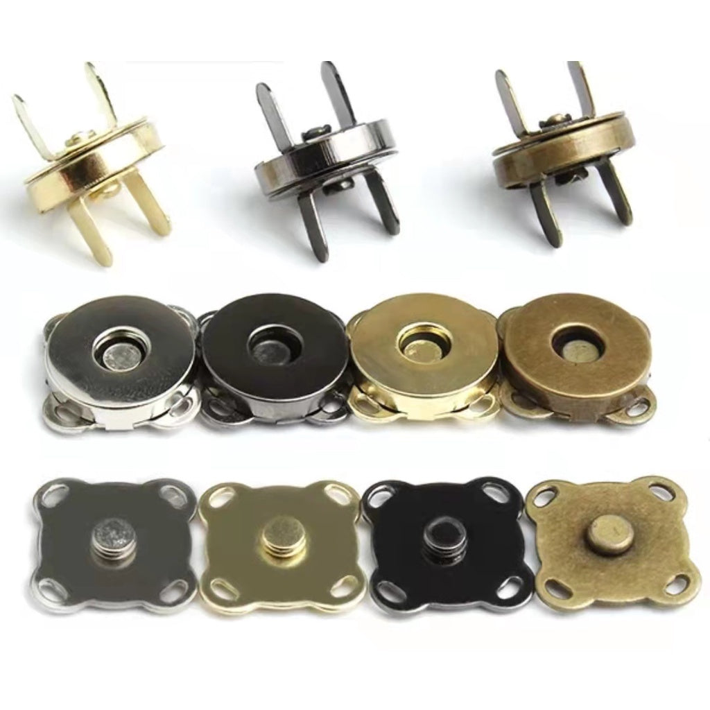 18mm Magnetic Button Clasp/ Snap Button for Bag/ Clothing/ 包包磁铁扣/ 手缝磁铁纽扣