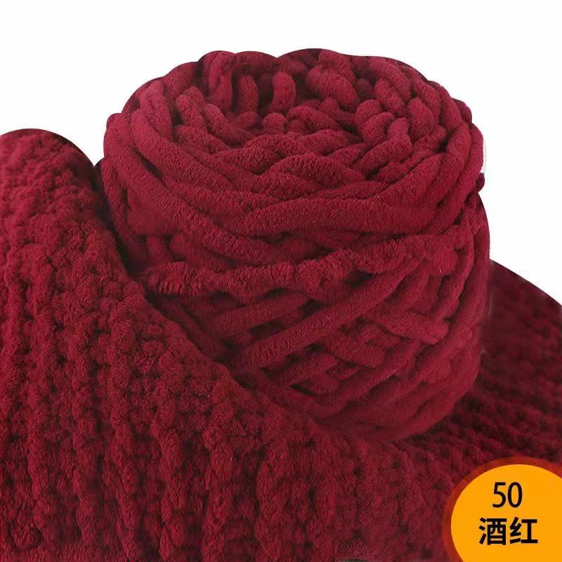 Benang Kait - 90 - 100g Microfiber Polyester Yarn - Crochet Yarn - Soft Knitting Thick Yarn- 冰条毛线- 粗毛线- 围巾毛线