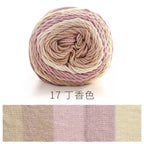 READY STOCK- Benang Kait Pelangi/5 ply Milk Cotton Rainbow Yarn/ 如意鸟5股彩虹色牛奶棉线