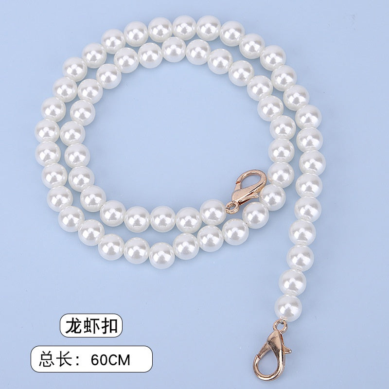 Bag Accessories- Bag Chain / Pearl Chain/ Pearl Bag Handle/ Bag Straps/ Shoulder Straps/  珍珠包包链条/包包肩带/单肩斜挎链条/ 珍珠包配件diy材料