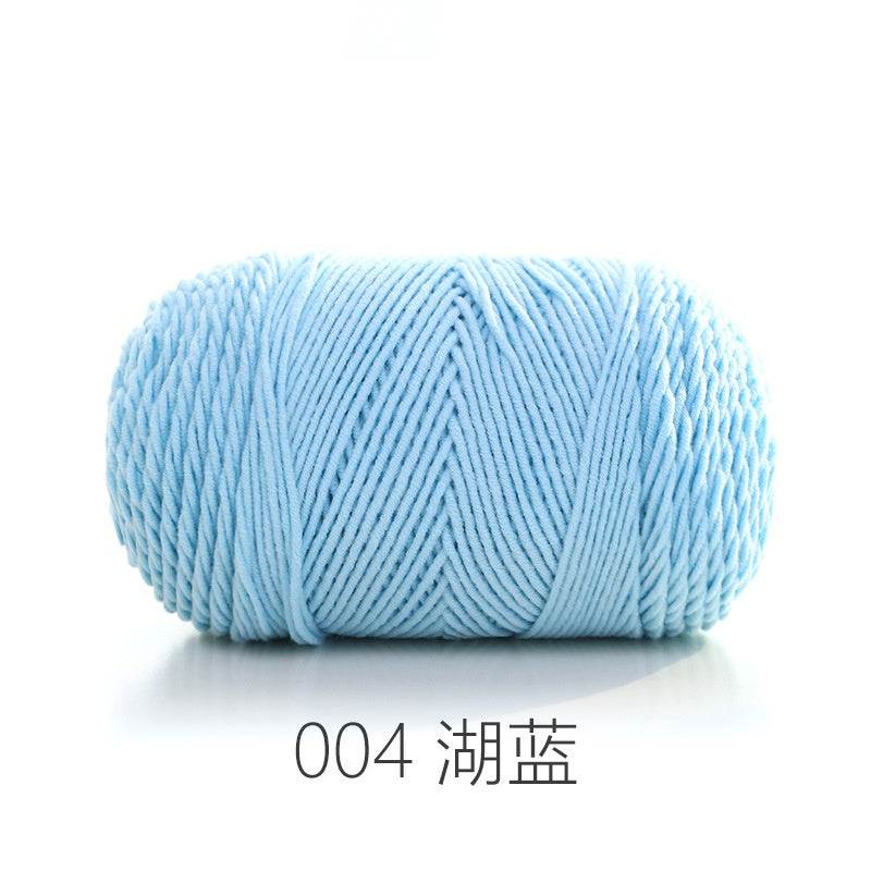 CLEARANCE - 5ply Milk Cotton Yarn/ Handmade DIY Knitting Wool/ Rainbow Yarn/ Benang Kait/ Crochet Yarn/ Knitting Yarn/ 五股牛奶纯色棉/ 针织