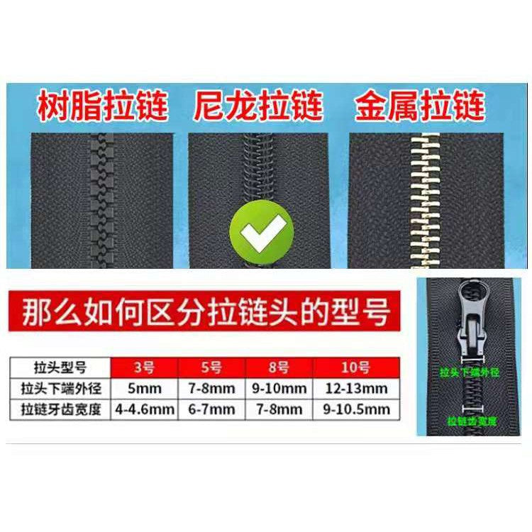 Reverse Zipper Head/ Kepala Zip Terbalik/ 反装拉链头 (SH)