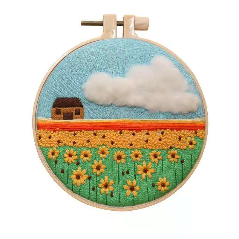 NEW ARRIVAL - Amazon Hot Selling 3D Embroidery Kit - / DIY手工刺绣材料包-  亚马逊热销- 欧式3D刺绣- 绣花套件