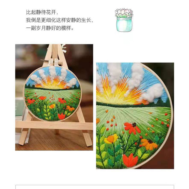 NEW ARRIVAL - Amazon Hot Selling 3D Embroidery Kit - / DIY手工刺绣材料包-  亚马逊热销- 欧式3D刺绣- 绣花套件