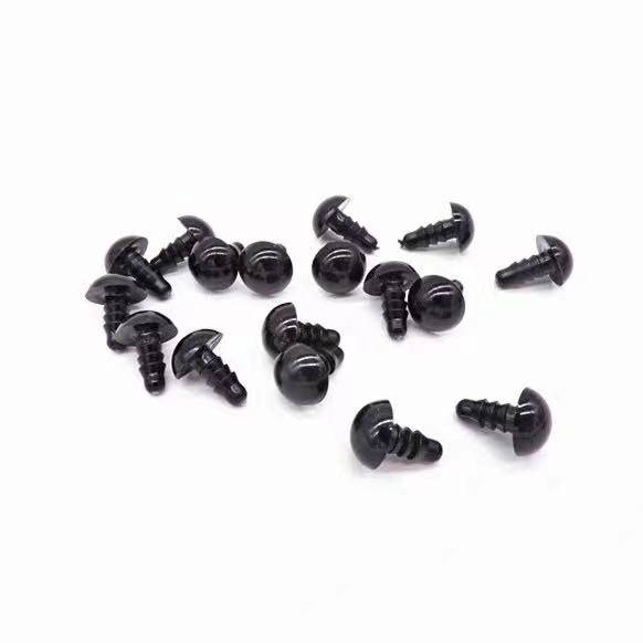 Screw Doll Eye/ Black Button Eyeball/ DIY Screw Eye/Mushroom Button/ 螺丝玩偶眼睛/娃娃动物眼睛扣/黑色螺丝扣子眼珠/蘑菇扣/ 娃娃眼睛
