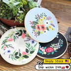 New Arrival- Embroidery Kit- Needlework for Beginner- Cross Stitch set/ DIY手工刺绣材料包- 复古花卉初学者绣花套件- 复古花卉十字绣挂画
