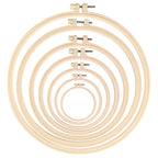 Ready Stock- Embroidery Hoop/ Plastic Hoop/ Wooden Hoop- Cross Stitch Hoop/ 现货 绣绷 榉木绣绷 仿竹绣绷