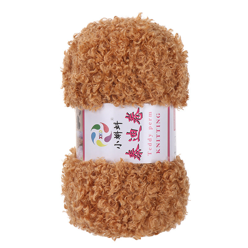 100g- Fluffy Teddy Perm Yarn | Teddy Curly Crochet Knitting Yarn for Scarves & Cute Amigurumi | Benang Kait | 泰迪卷毛线