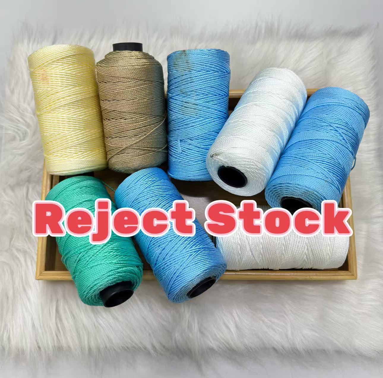 REJECT STOCK- 1.5mm Nylon Crochet Yarn- PP Rope- Benang PP- 合股线