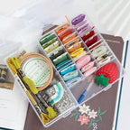 Embroidery Tools Storage Box/ Plastic Storage Box /Transparent Jewelry Box/ Tools organizer/透明首饰盒 绣线盒手工工具储物盒 塑料收纳盒 饰品盒