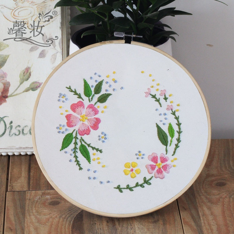 Embroidery Set/ Embroidery Kit Needlework/ DIY cross stitch set / Set Sulaman Tangan 刺绣DIY材料包/刺绣套件/新手刺绣材料包