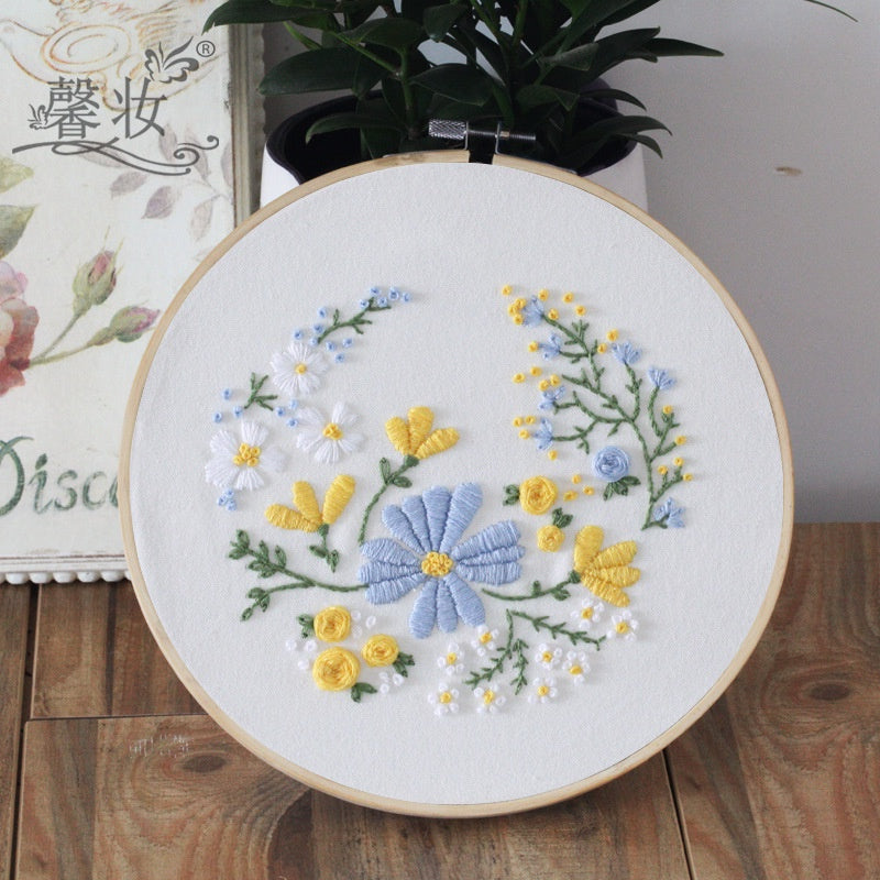 Embroidery Set/ Embroidery Kit Needlework/ DIY cross stitch set / Set Sulaman Tangan 刺绣DIY材料包/刺绣套件/新手刺绣材料包