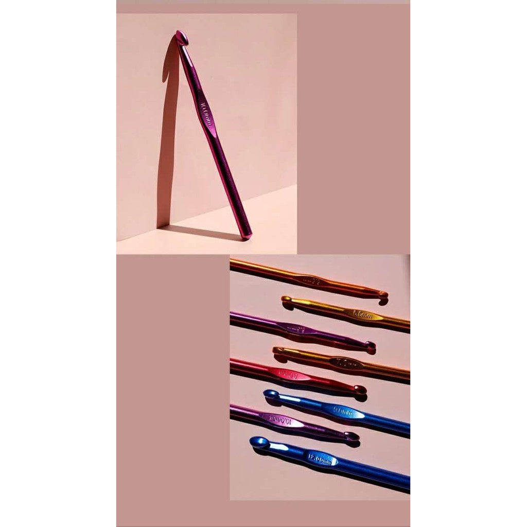 Jarum Kait/ Multi Color Crochet Hooks - 14 size available
