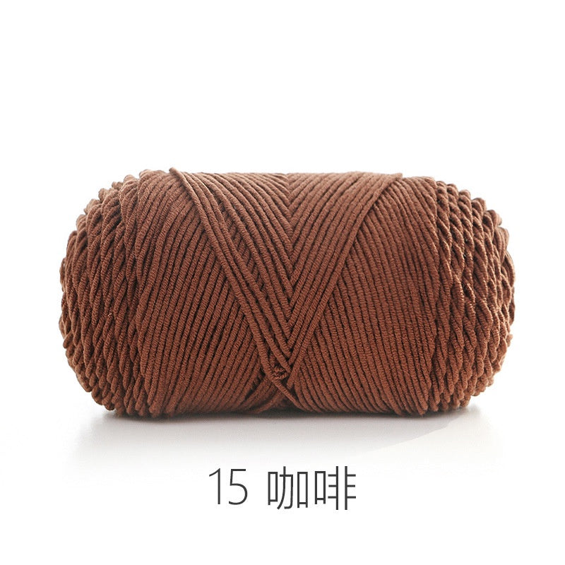 CLEARANCE - 5ply Milk Cotton Yarn/ Handmade DIY Knitting Wool/ Rainbow Yarn/ Benang Kait/ Crochet Yarn/ Knitting Yarn/ 五股牛奶纯色棉/ 针织