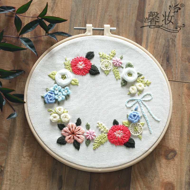 Embroidery Set/ Embroidery Kit Needlework/ DIY cross stitch set / Set Sulaman Tangan /刺绣DIY材料包/刺绣套件/新手刺绣材料包