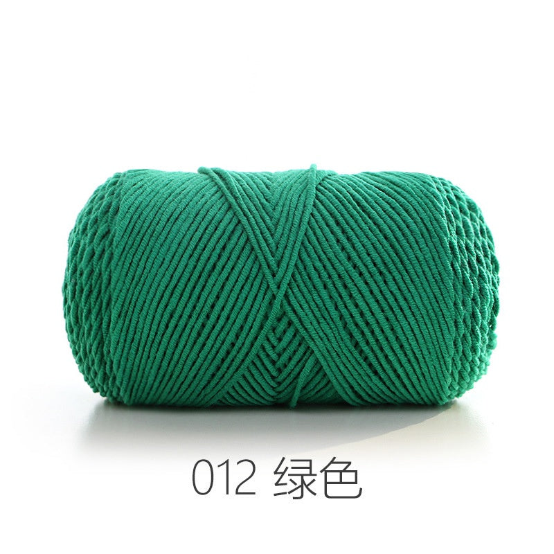 CLEARANCE - 5ply Milk Cotton Yarn/ Handmade DIY Knitting Wool/ Rainbow Yarn/ Benang Kait/ Crochet Yarn/ Knitting Yarn/ 五股牛奶纯色棉/ 针织
