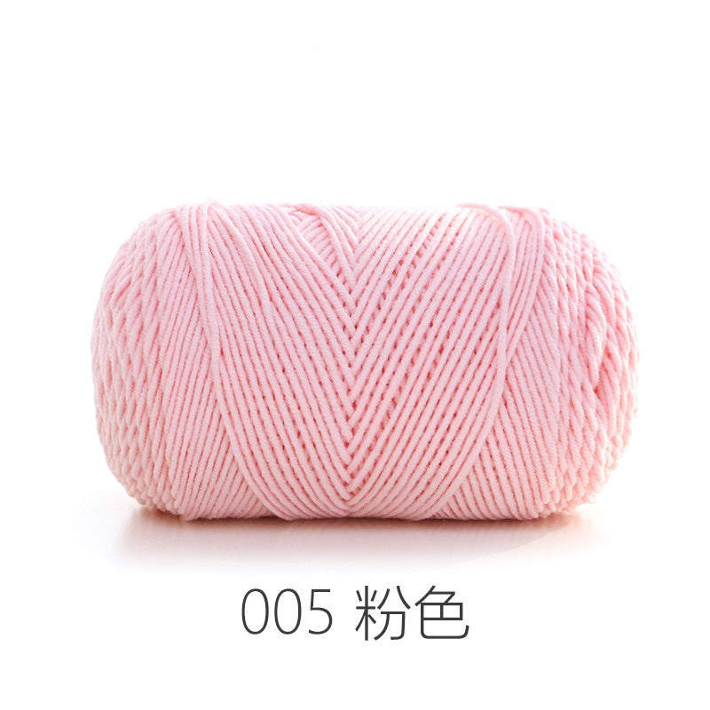 CLEARANCE - 5ply Milk Cotton Yarn/ Handmade DIY Knitting Wool/ Rainbow Yarn/ Benang Kait/ Crochet Yarn/ Knitting Yarn/ 五股牛奶纯色棉/ 针织