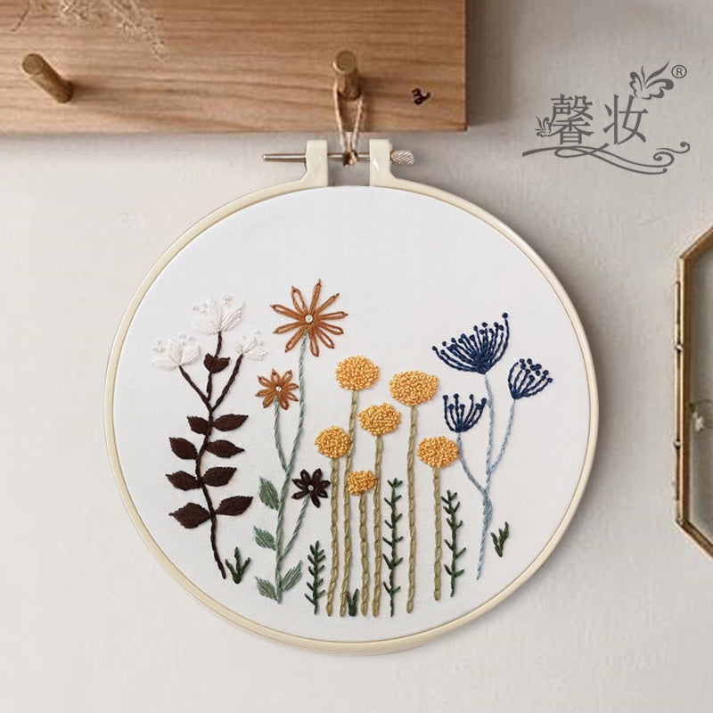 Embroidery Set/ Embroidery Kit Needlework/ DIY cross stitch set / Set Sulaman Tangan 刺绣DIY材料包/刺绣套件/新手刺绣材料包