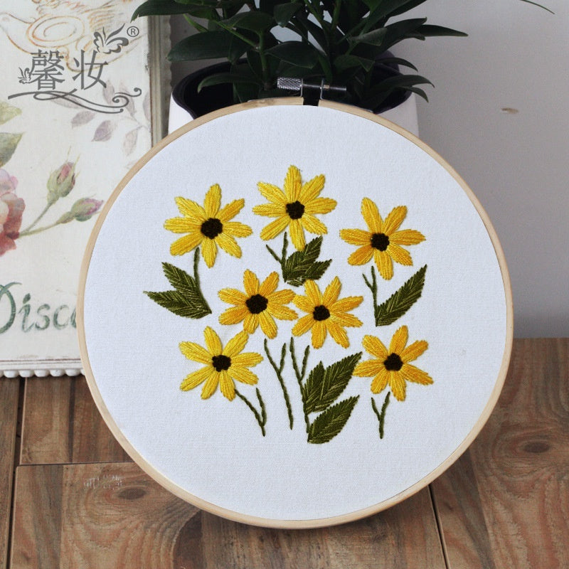 Embroidery Set/ Embroidery Kit Needlework/ DIY cross stitch set / Set Sulaman Tangan 刺绣DIY材料包/刺绣套件/新手刺绣材料包