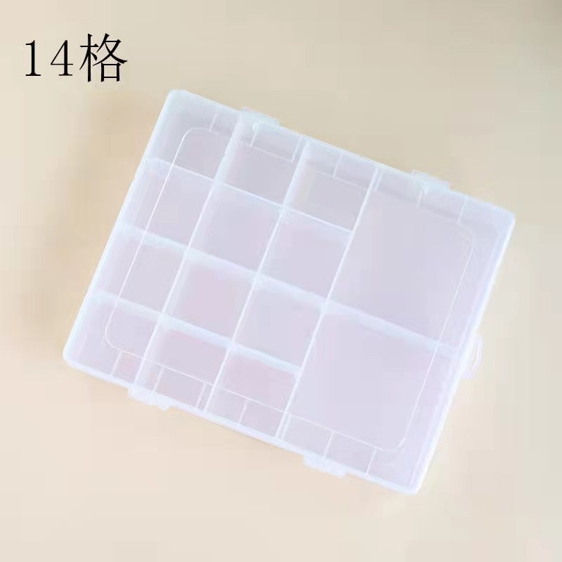 Embroidery Tools Storage Box/ Plastic Storage Box /Transparent Jewelry Box/ Tools organizer/透明首饰盒 绣线盒手工工具储物盒 塑料收纳盒 饰品盒