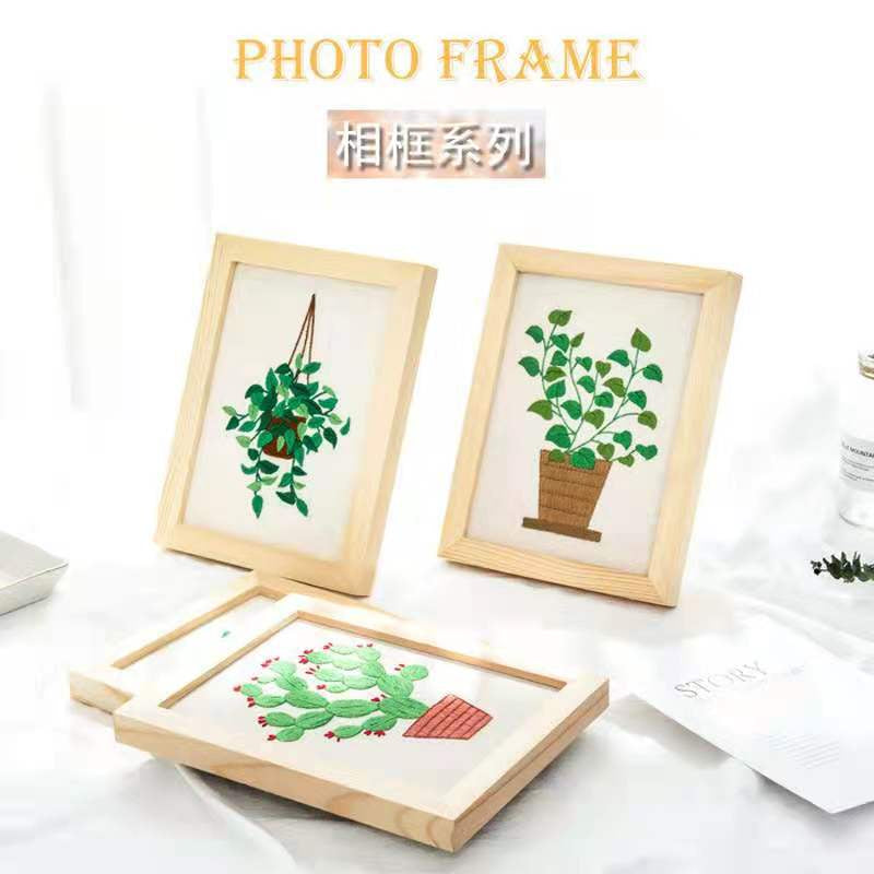 Creative Photo Frame - Wooden Frame for Embroidery Arts/ 刺绣十字绣装裱相框、 创意木质画框照片相架
