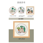 Embroidery Kit/ Needlework for Beginner/ Embroidery Material Kit/ Set Sulaman Tangan/  DIY cross stitch set 刺绣材料包 Cat