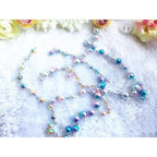 3-8mm ABS Imitation Pearl Beads with Hole / DIY Pearl Beads/ 3-8毫米圆形ABS仿珍珠双孔塑料水磨高亮散珠服装辅料DIY配件