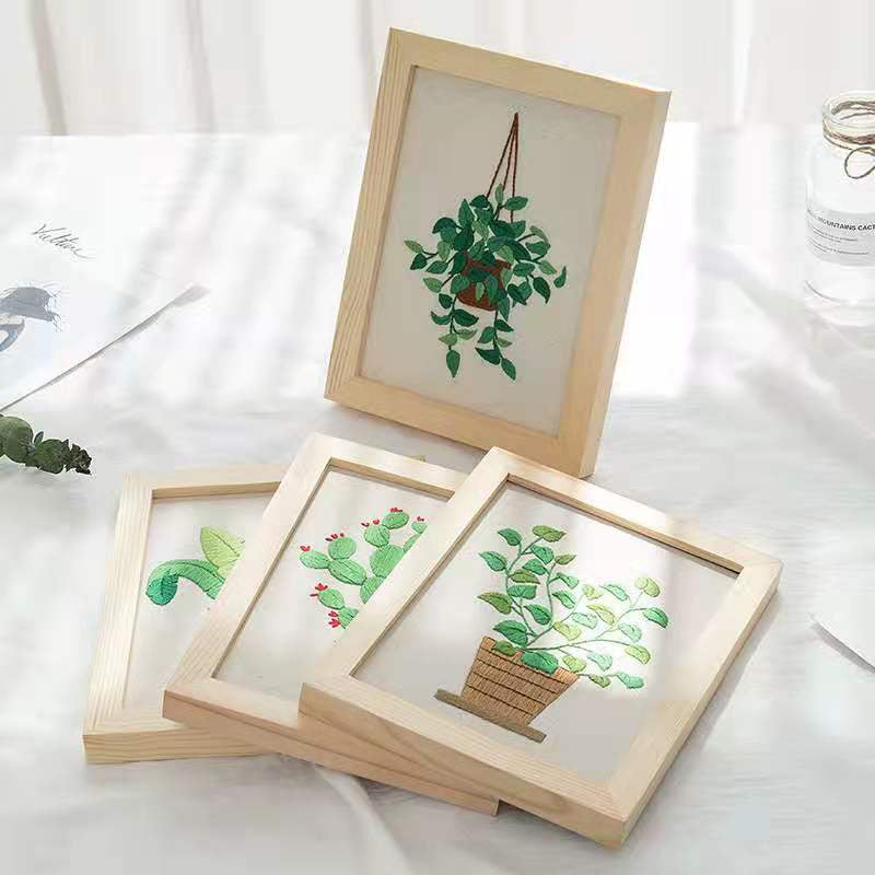 Creative Photo Frame - Wooden Frame for Embroidery Arts/ 刺绣十字绣装裱相框、 创意木质画框照片相架