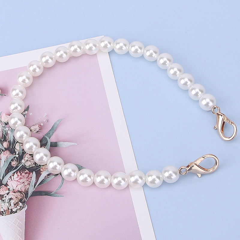Bag Accessories- Bag Chain / Pearl Chain/ Pearl Bag Handle/ Bag Straps/ Shoulder Straps/  珍珠包包链条/包包肩带/单肩斜挎链条/ 珍珠包配件diy材料