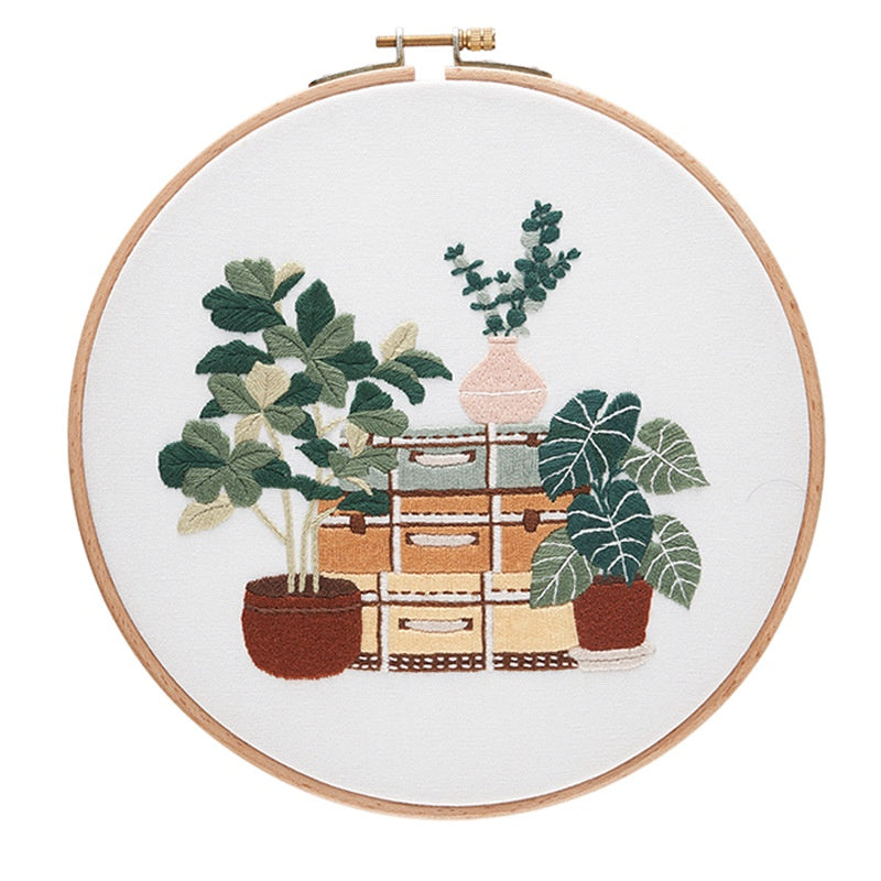 Embroidery Kit/ Needlework for Beginner/ Embroidery Material Kit/ Set Sulaman Tangan/  DIY cross stitch set 刺绣材料包 Cat