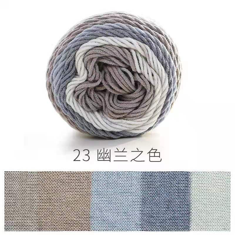 READY STOCK- Benang Kait Pelangi/5 ply Milk Cotton Rainbow Yarn/ 如意鸟5股彩虹色牛奶棉线